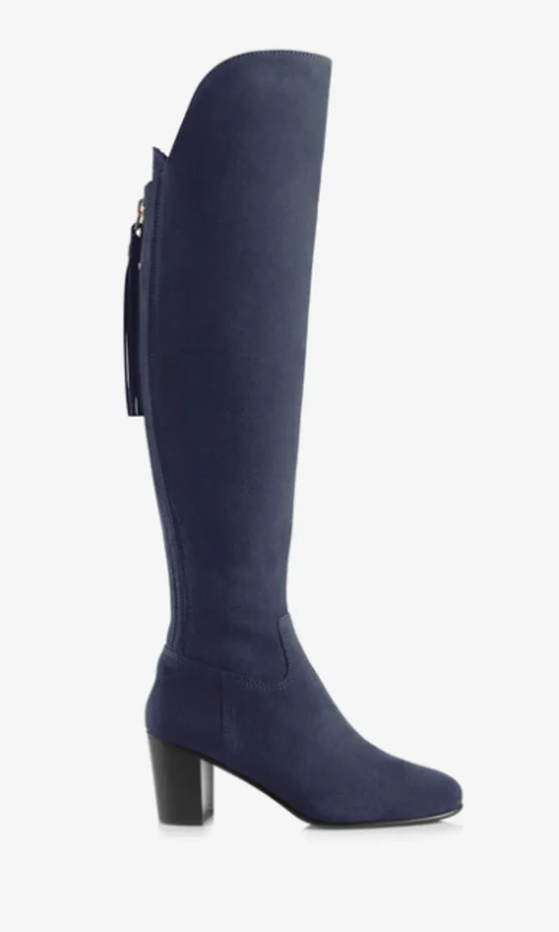 Fairfax and Favor Heeled Amira Ink Suede Size 37